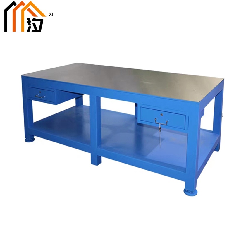 汐 重型钳工操作台 工具桌2米张高清大图