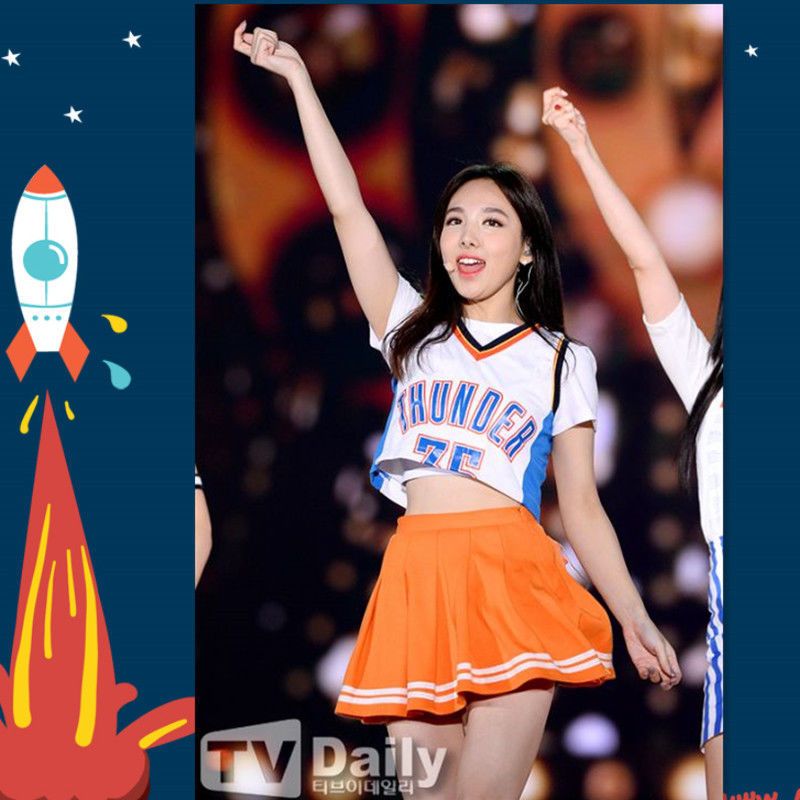 拉拉队服装女少女时代性感学生套装足球宝贝校园活力啦啦操演出服