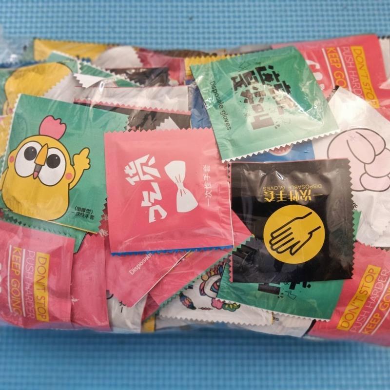 辽宁博然工厂店 一次性 龙虾 吃鸡 吃鸭 加厚独立包pe手套 0.7 克 / 100包