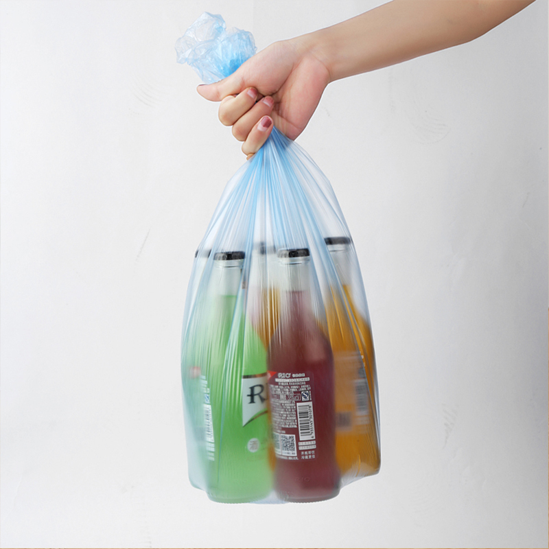 洁成家用垃圾袋加厚垃圾袋子平口塑料袋45*55*30只*3卷 蓝色