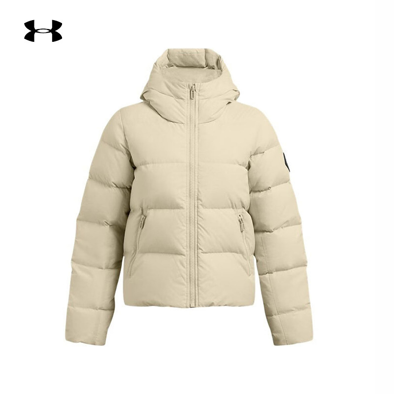 安德玛(under armour)秋冬ColdGear女子短款训练运动鸭绒羽绒服 1378861-280
