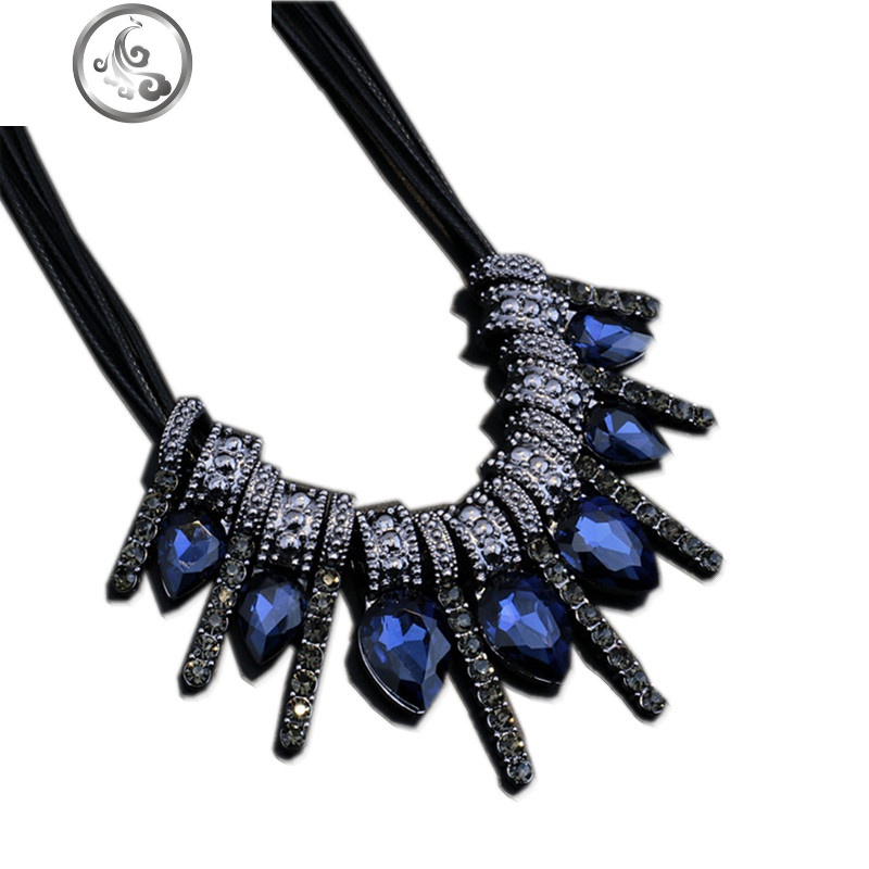 时尚个性夸张百搭锁骨装饰短款毛衣链配衣服的挂饰配饰项链秋冬潮 JiMi高清大图