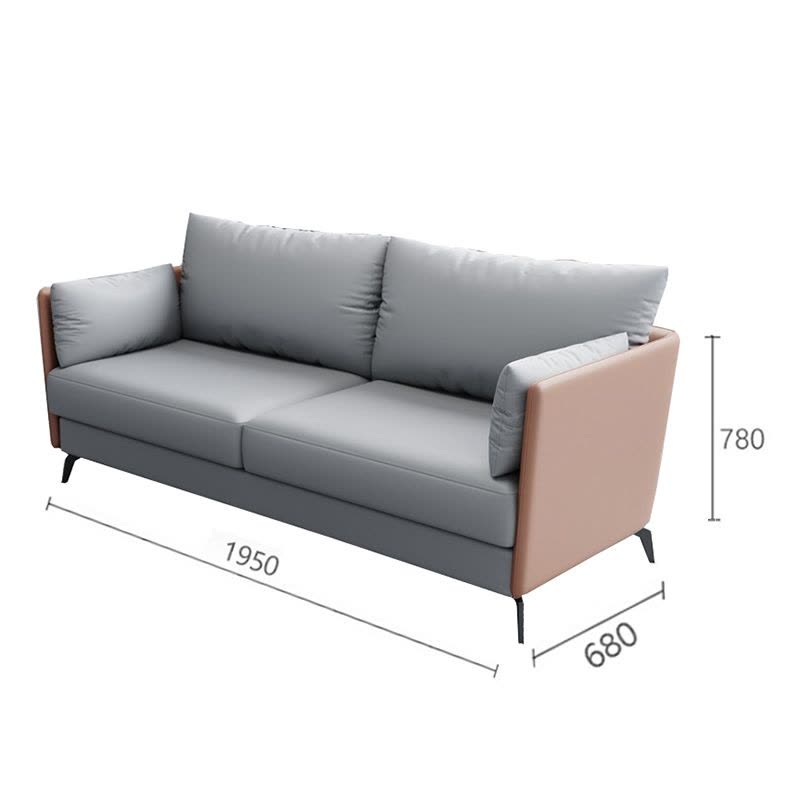 慧采云 办公家具简约时尚办公沙发商务沙发现代沙发会客接待沙发三人位图片