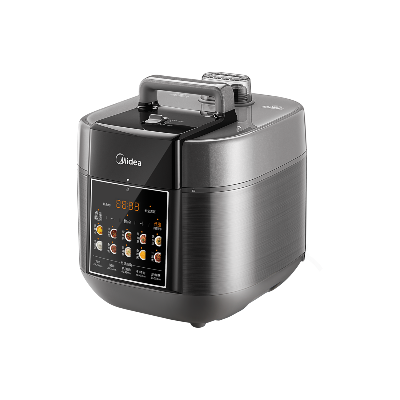 美的(Midea) MY-C6531G 电压力锅 大容量6L 无水焗少盐提鲜 电压锅家用 煮饭煲汤炖肉 双内胆智能调压高清大图
