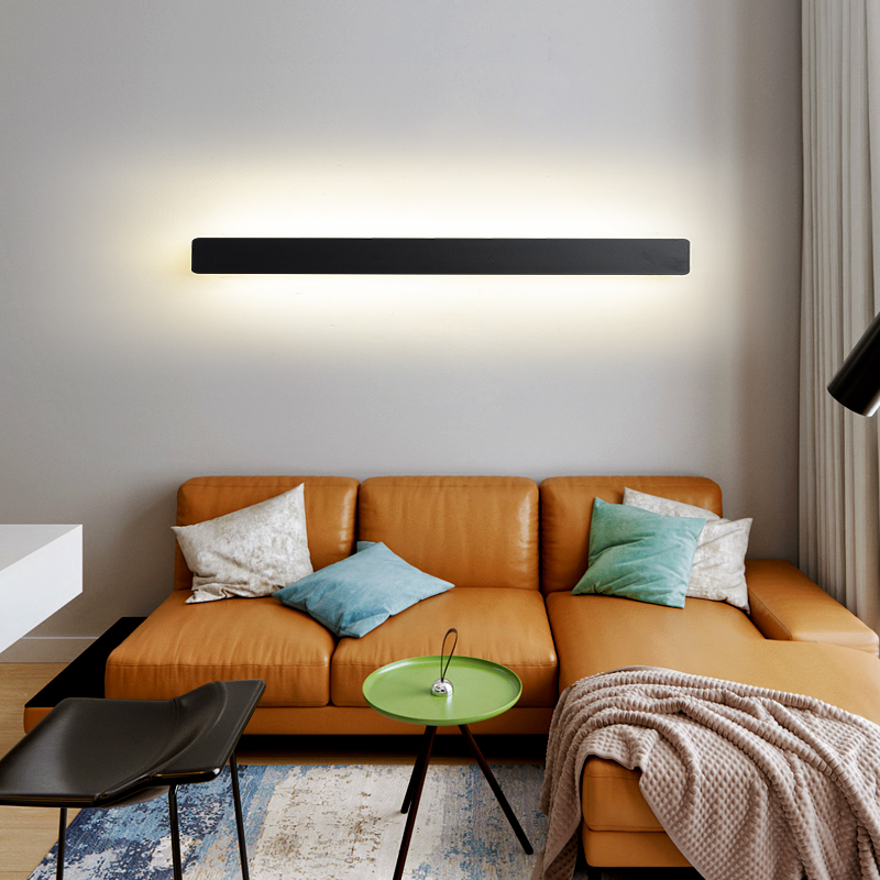 长条壁灯现代简约客厅沙发背景墙壁灯卧室床头灯极简过道镜前灯参数