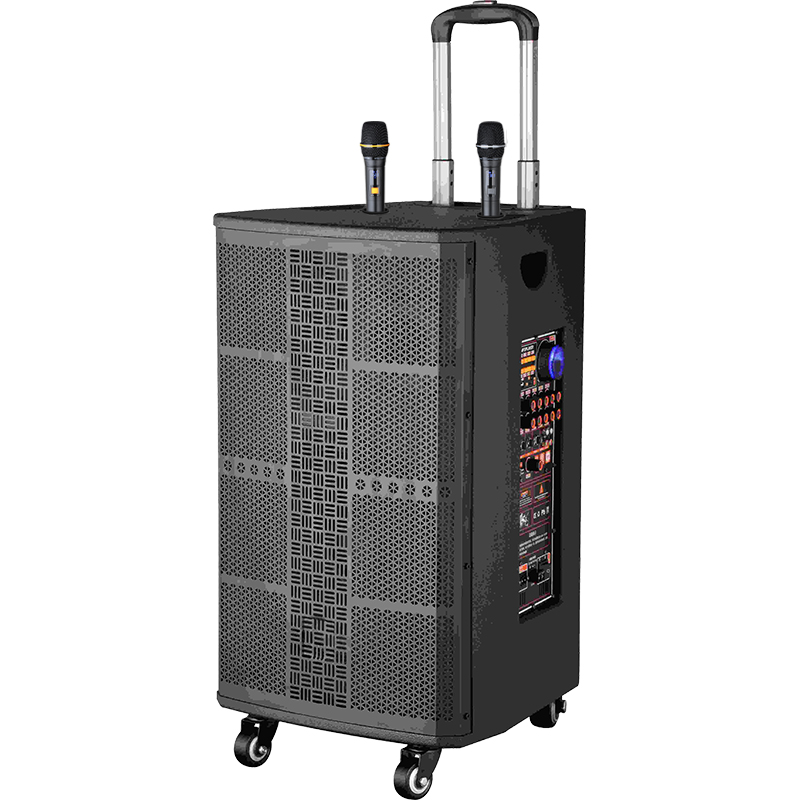 润普Runpu会议扩声拉杆音箱三分频15英寸低音卡拉OK户外直播带手持话筒拉杆音箱RP-EX60高清大图