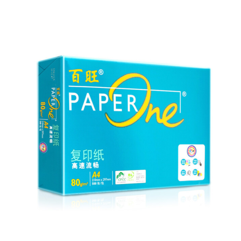 亚太森博(ASIA SYMBOL) 绿百旺 A4 80G 500张/包 单包装 复印纸