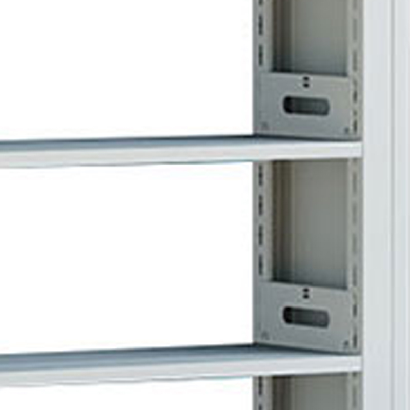 臻远ZY4072605 钢制书架资料架 单面6层一列五组白色 4600*300*2000mm高清大图