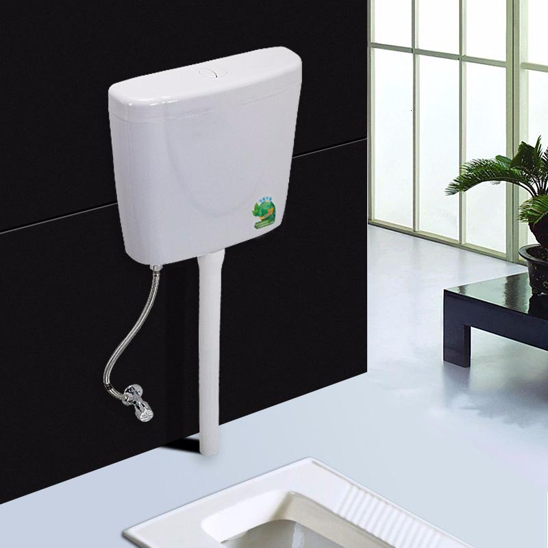 厕所蹲便器水箱 闪电客蹲坑大便池双按冲水箱 整套卫浴配件01 01款