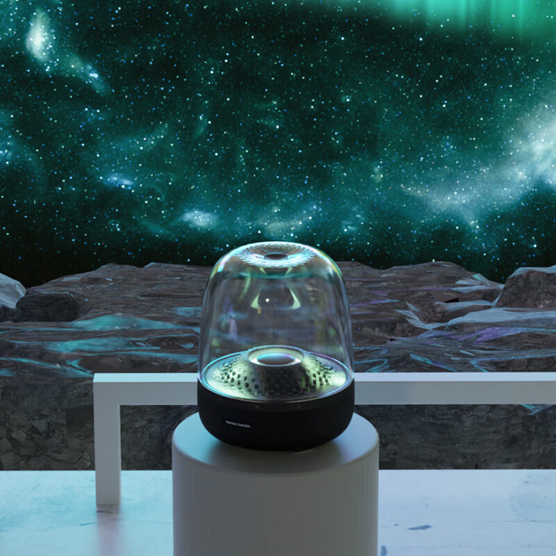 哈曼卡顿(Harman/Kardon)Aura Studio4 音乐琉璃四代4代 360°环绕立体声 菱形氛围灯效 桌面