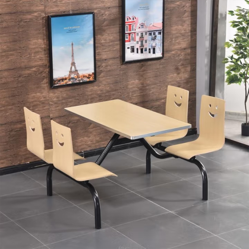 合祥源 连体餐桌椅组合 1200*600*750mm QX-CZ19 单位:张高清大图