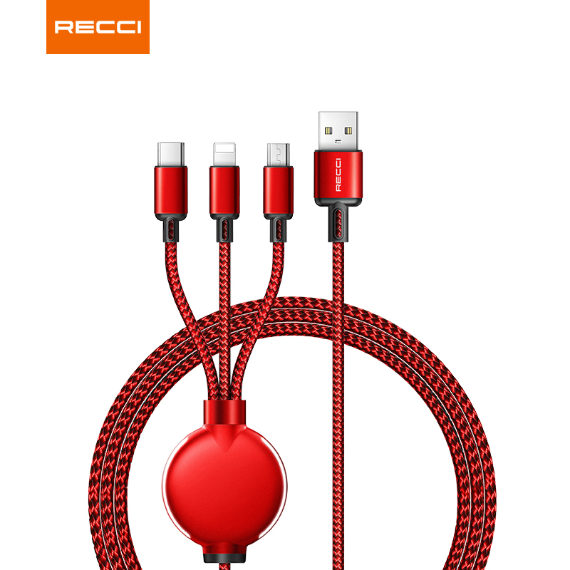 RECCI-光影RTC-T09一拖三发光数据线 RTC-T09高清大图