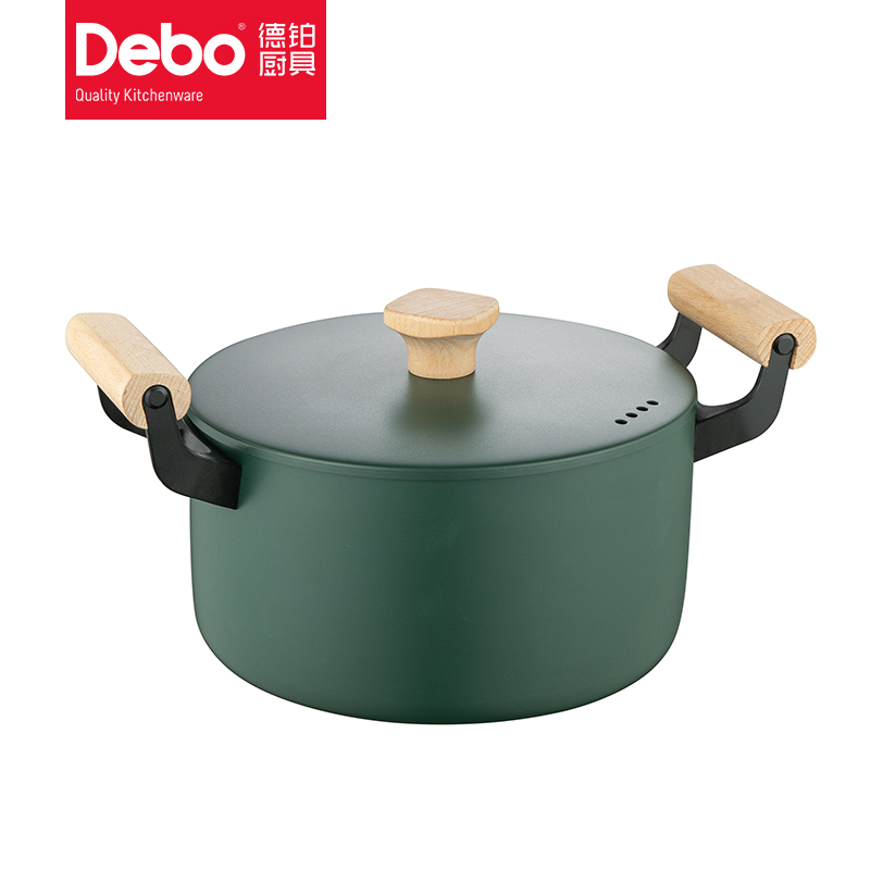 德铂(Debo) 威廉空间锅具 汤、煎锅炒锅3件套 DEP-788 煎炒蒸煮持久不粘!高清大图