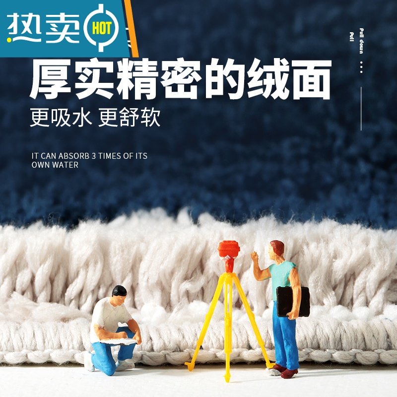 敬平地垫卫生间吸水家用洗手间防滑垫脚踏垫浴室门口门垫卡通地毯高清大图