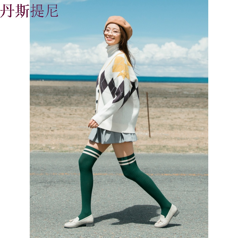 长筒袜女韩国过膝袜日系学院风高筒袜长袜子夏薄款学生长腿大腿袜
