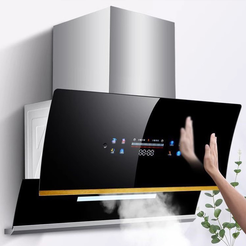 新飞油烟机侧吸式自动清洗自动开合大吸力双电机抽油烟机26立方家用