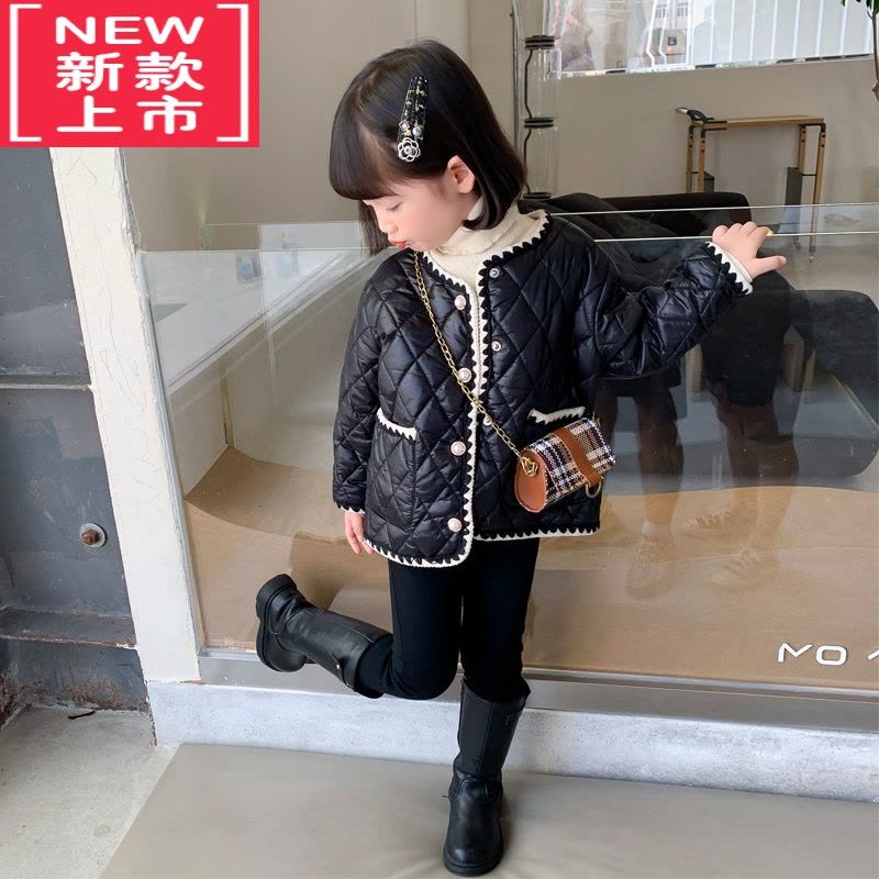 可莉允女童棉衣2022新款秋冬儿童洋气保暖短款加厚一岁宝宝冬天外套棉服图片