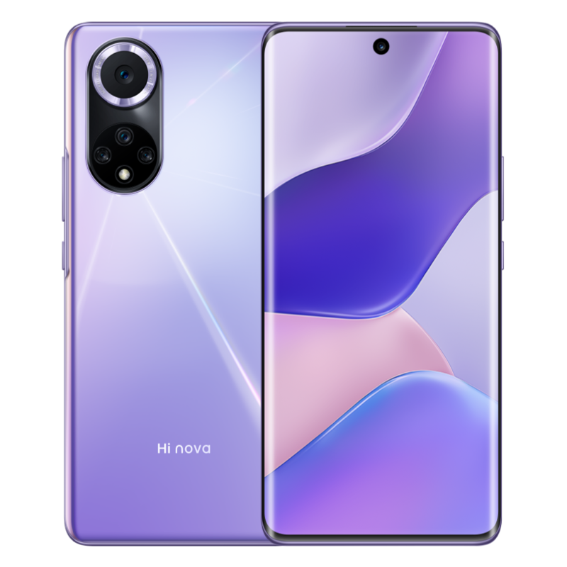 Hi nova 9 5G 8GB+128GB 梦幻罗兰 120Hz原色超曲屏 后置5000万超感光主摄 66W超级快充 标配无充 移动联通电信5G全网通手机[华为智选]