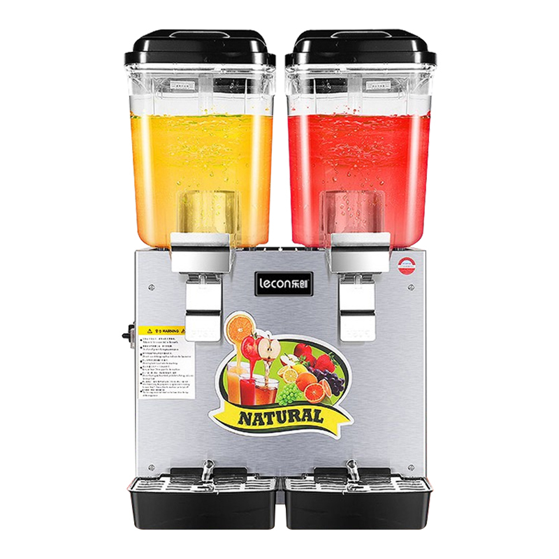 乐创(lecon)饮料机商用全自动多功能自助果汁机三缸双温搅拌款 dn-325