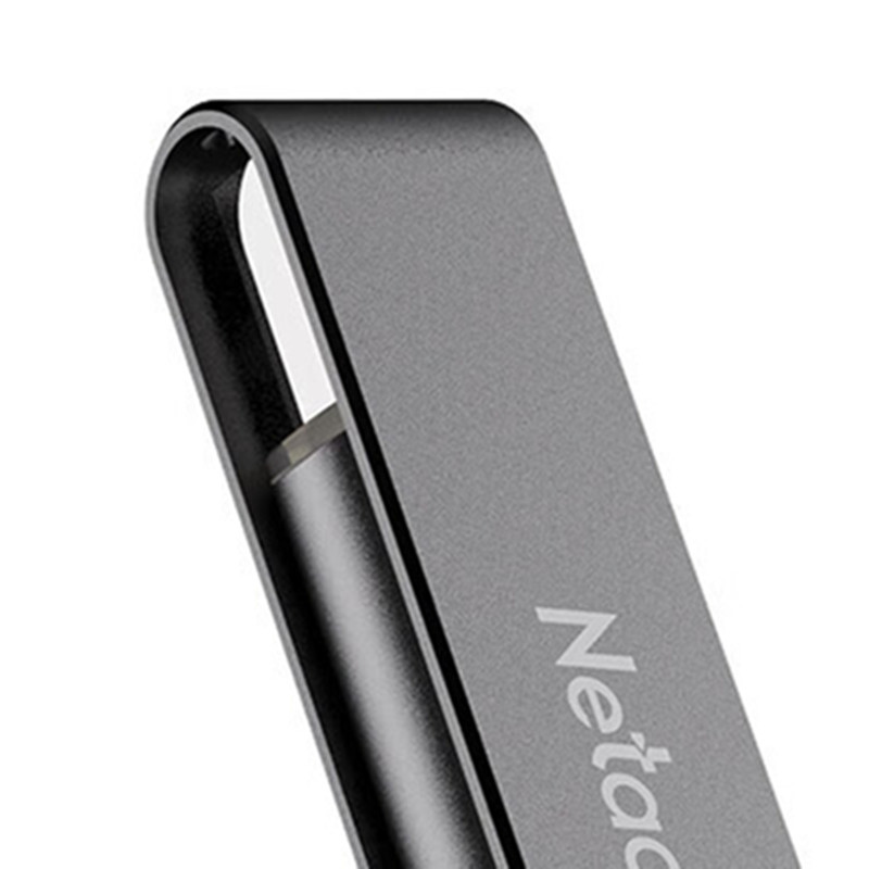 朗科(Netac) U盘 G726 256GB USB 3.2 旋转金属 黑色高清大图