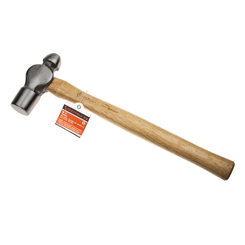 钢盾(SHEFFIELD) S088408 胡桃木柄圆头棰8oz【家用】