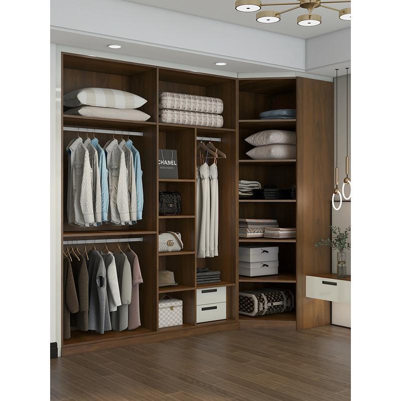 香雅庭家居全屋定制主卧室衣柜定做异形设计钻石型转角衣帽间