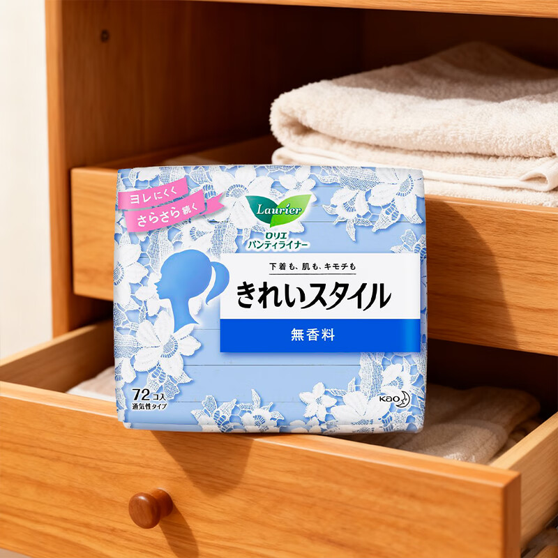 花王乐而雅卫生护垫 无香 14cm*72片高清大图