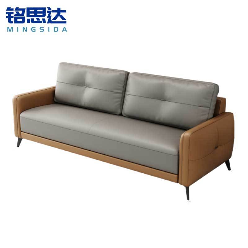 铭思达三人位真皮沙发2000*800*810mm张