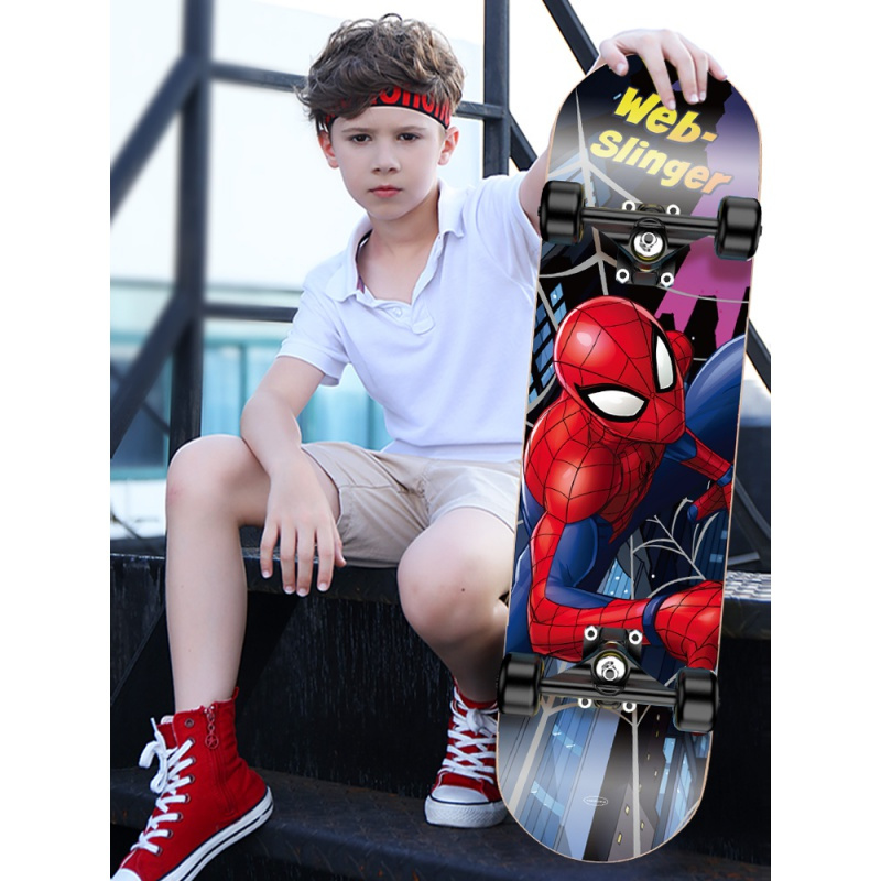 迪士尼四轮滑板儿童初学者612岁810男孩女生划板小孩专业滑板车