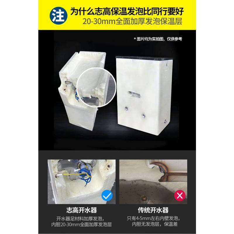 志高商用开水器120L-210升电热开水机热水器12kw工业大容量烧水炉 120L/12KW开水器-380V 210L图片