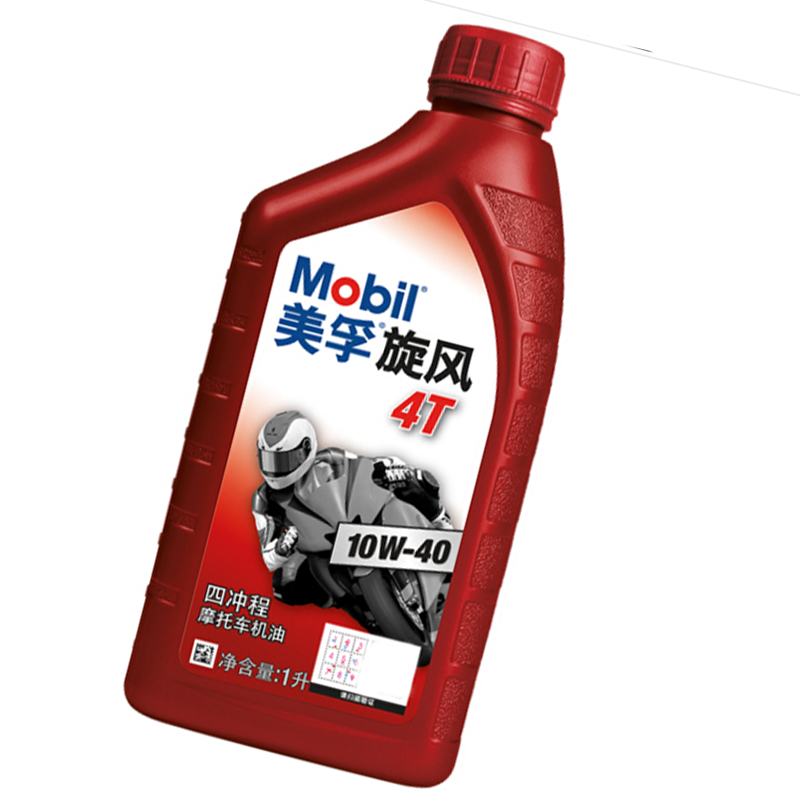 美孚 MOBIL 美孚旋风4T 摩托车机油 四冲程摩托车机油 10W-40 SF级 1L