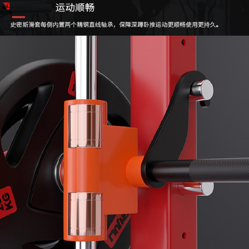 康力强K1史密斯机综合训练器龙门架健身家用多功能一体健身器材K1+2.2米杆+100KG杠铃片+哑铃凳高清大图