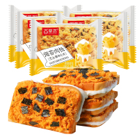 百草恋 海苔肉松吐司面包65g*5个 早餐蛋糕夹心饱腹小零食小吃休闲食品