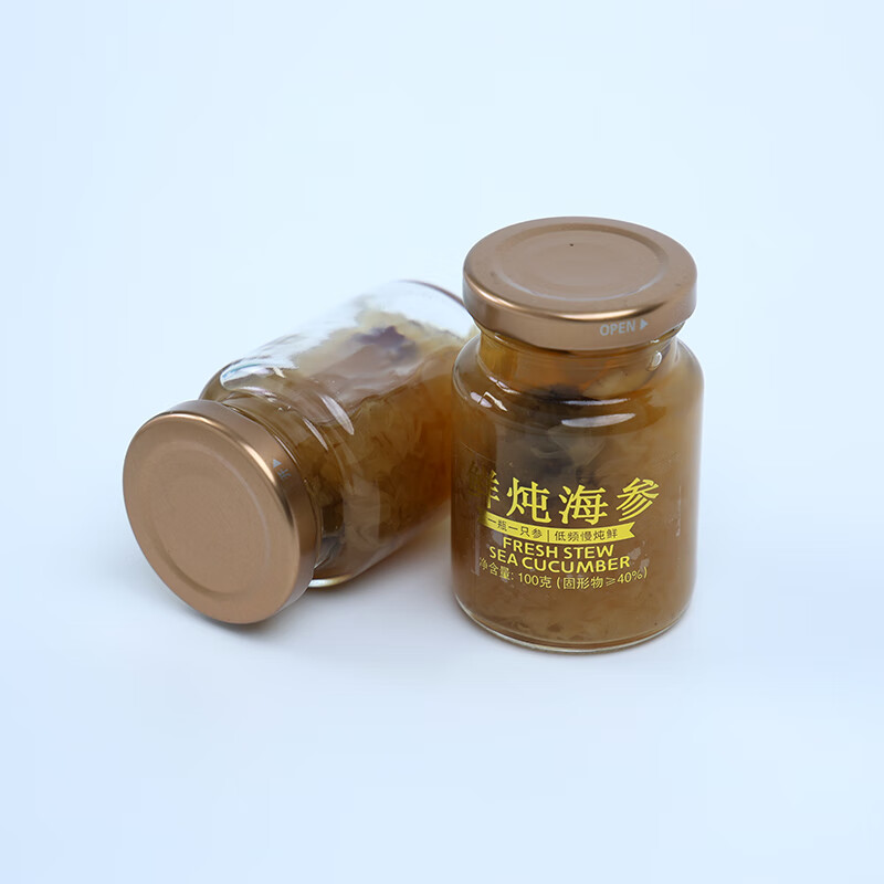 星龙港 鲜炖海参(开盖即食)800g(100g*8瓶) 单位:盒高清大图