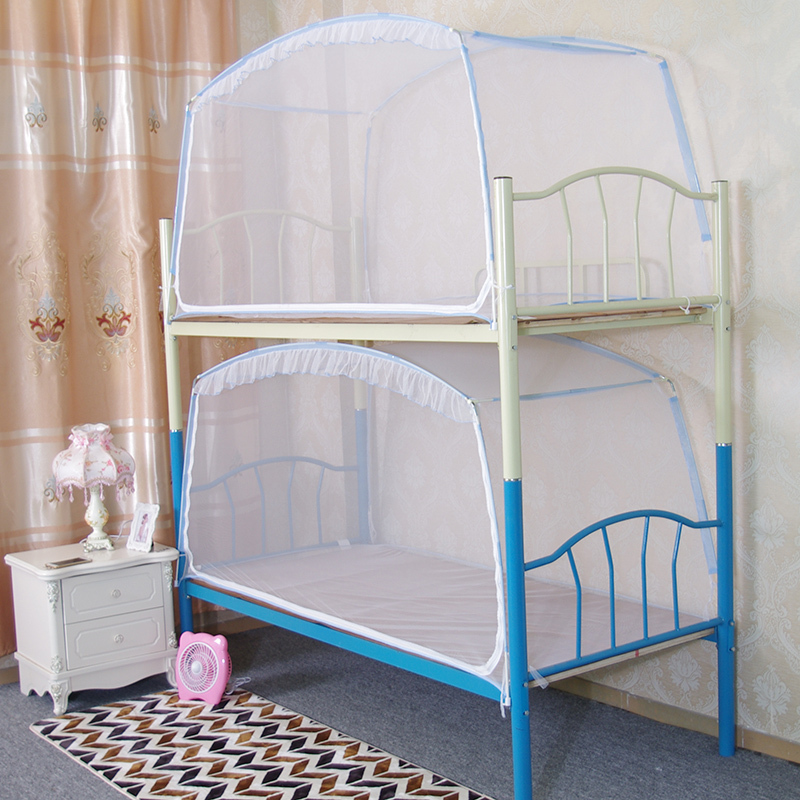 学生蚊帐上下床宿舍用蒙古包蚊帐铁架床全包底拉链蚊帐09米12m