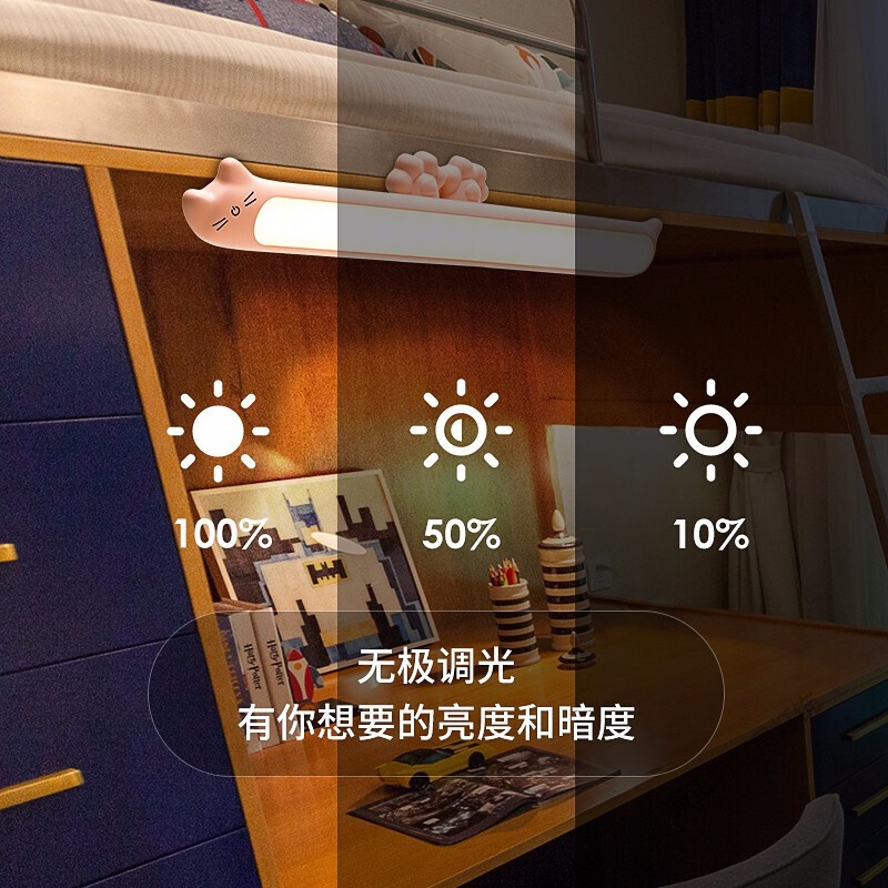 苏宁放心购 酷毙灯LED台灯儿童学习卧室小台灯宿舍充电床头灯宿舍神器学生台灯阅读灯小夜灯学习灯台风高清大图