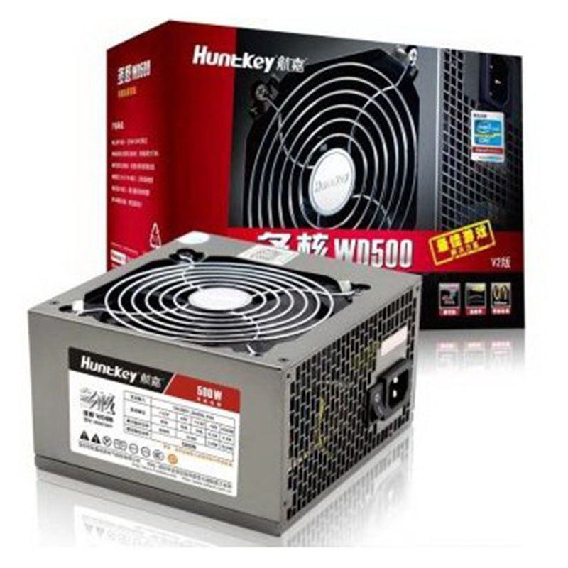 额定500W JUMPER500电源 (80PLUS白牌/单路40A/主动PFC/双管正激/全电压/背部走线)