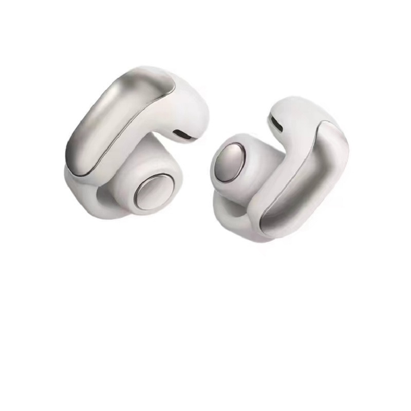 Bose Ultra 开放式耳机 晨雾白 耳夹式耳机不入耳