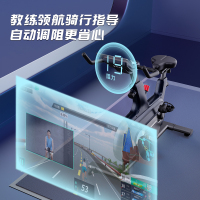 舒华舒华动感单车家用智能室内运动自行车小型磁控低音减肥健身车玉兔霜花白