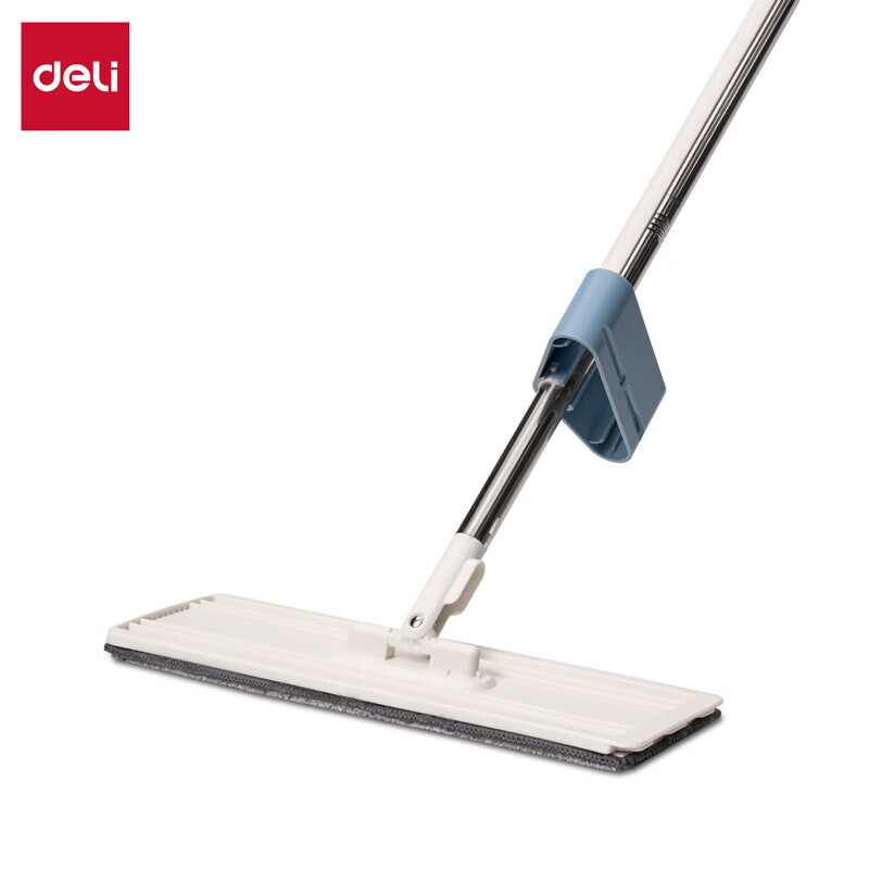 得力(deli)平板拖把 LQ150 免手洗 白色 1盒
