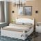 床现代简约主卧双人床1.8米1.5实木单人床欧式松木工厂直销经济床