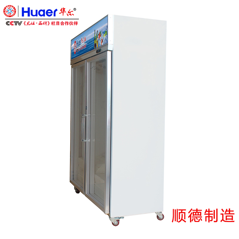 华尔(Huaer) 双门冷藏展示柜一体机立式冷藏柜商用便利店水果保鲜柜冷饮柜1510*800*2170mm（单位：台）