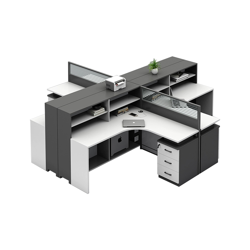 中豫鑫泽 ZYXZ5031846 屏风办公桌职员工位卡座 干字型四人位