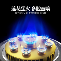 标配{煎炒}聚焦轮轴旋风强火盖【不锈钢】 液化气 半球煤气灶单灶家用台式嵌入式天然气液化气燃气灶猛火单个单头炉