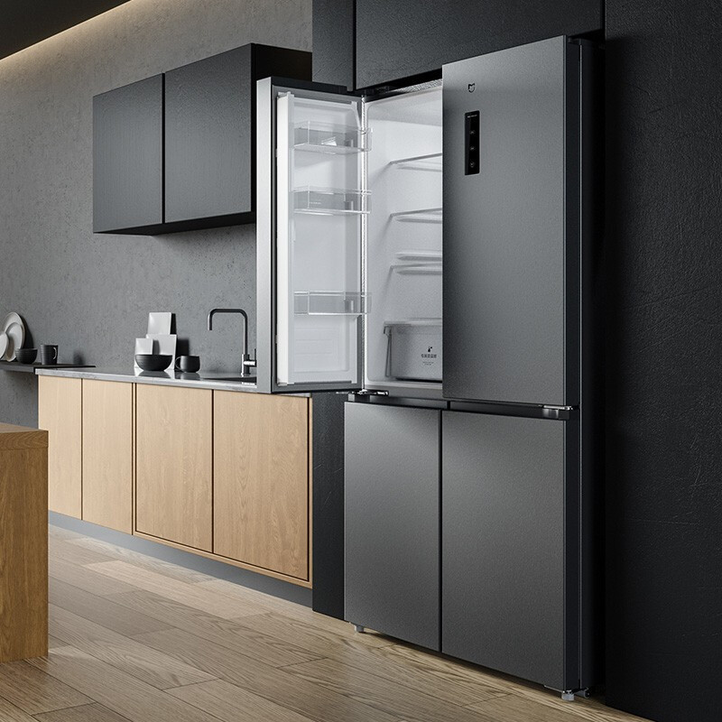 米家小米出品496l十字对开门四门冰箱 一级能效变频风冷无霜小爱语音