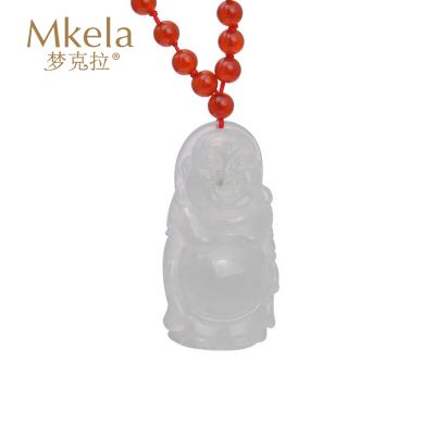 梦克拉 Mkela 翡翠佛公吊坠 开心佛翡翠 冰种 弥勒佛公 其他国内证书 图片色