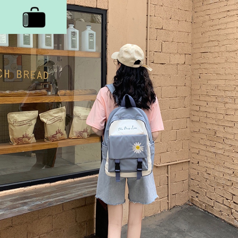 初中生书包女韩版高中学生背包女大容量双肩包2020年新款时尚潮流NEW LAKE高清大图