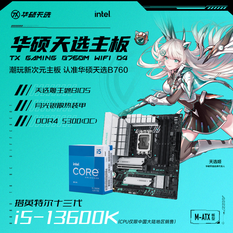 天选TX GAMING B760M WIFI D4+13600K