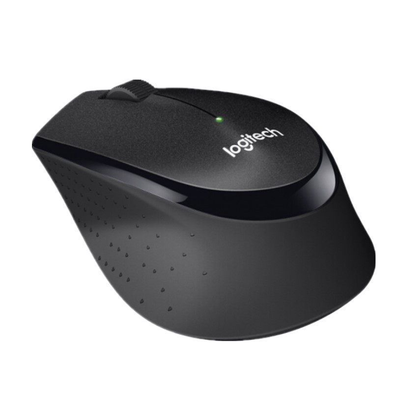 罗技(Logitech)B330 轻音鼠标 无线鼠标 办公鼠标 右手鼠标 带无线微型接收器 黑色高清大图