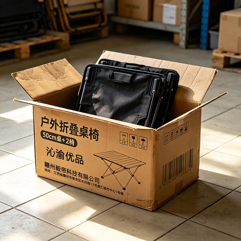 沁渝优品 户外折叠桌椅 50cm桌+2椅 套高清大图